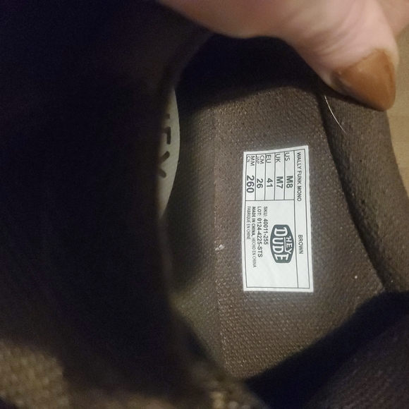 Hey Dude Men's Dark Brown Loafers - Picture 5 of 6